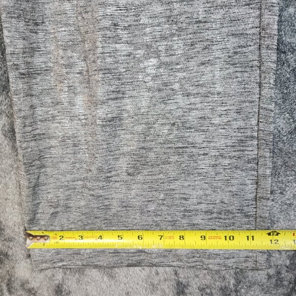 JM Collection Wide Leg Flare Pants Womens L Silver Shiny Pull On Stretch New - Picture 10 of 10